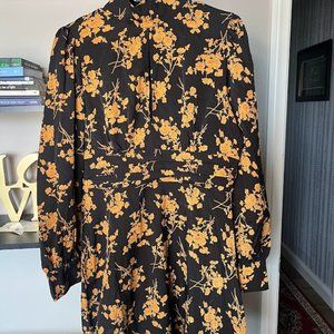 Black and Gold Keyhole Shein Dress Large